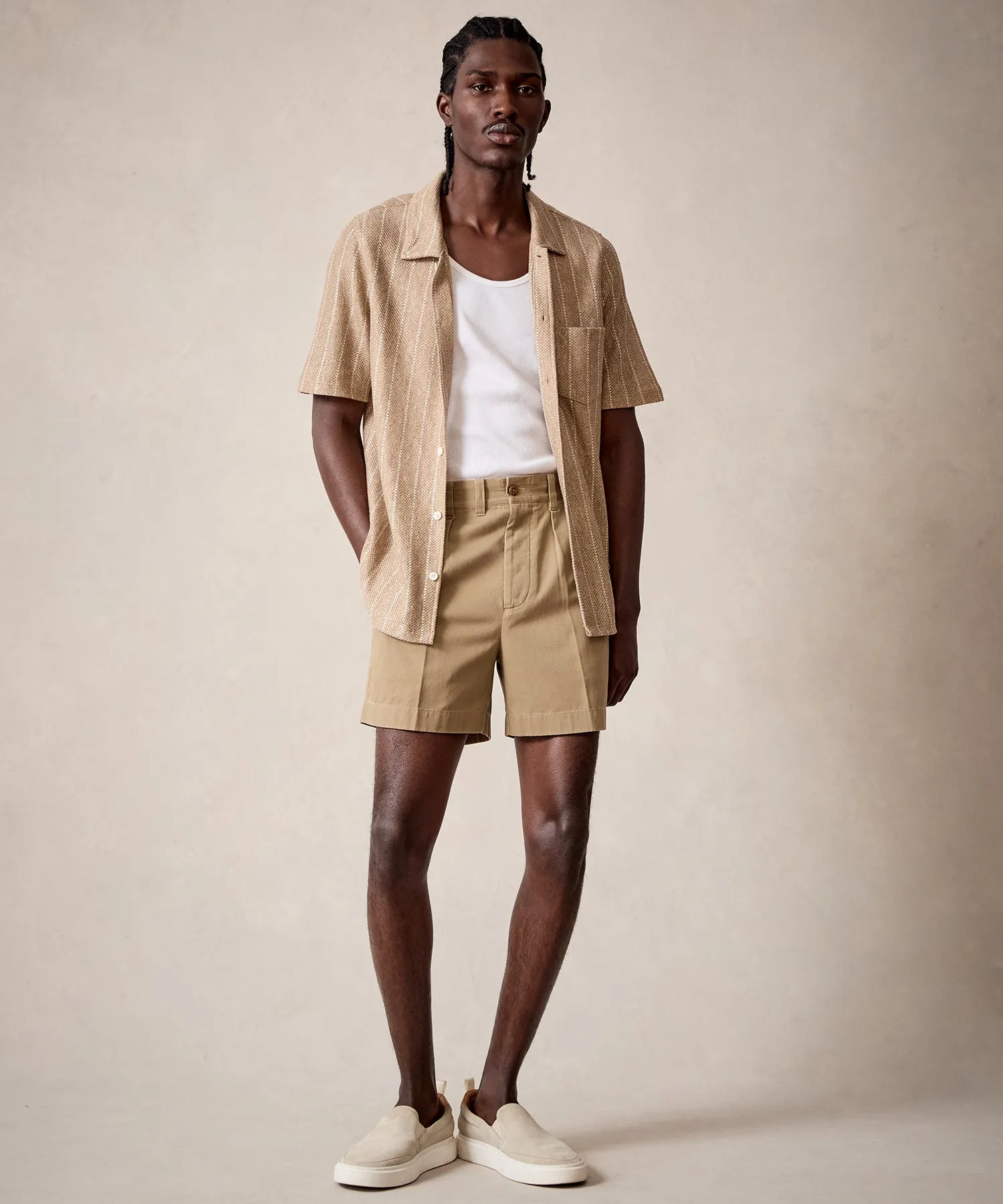 5" Officer Short in Khaki
