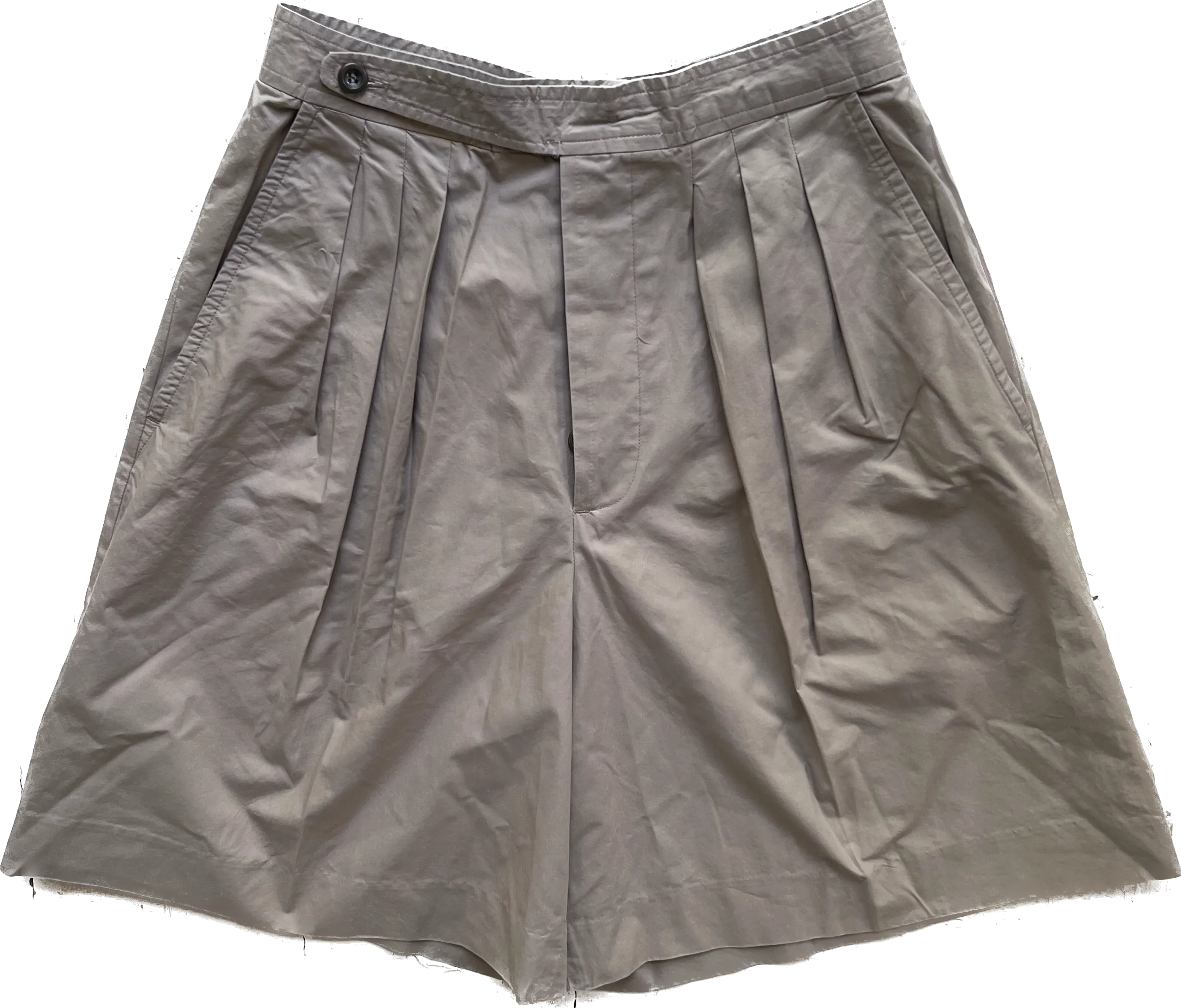 90s KENYA Khaki Cotton Safari Shorts      W27