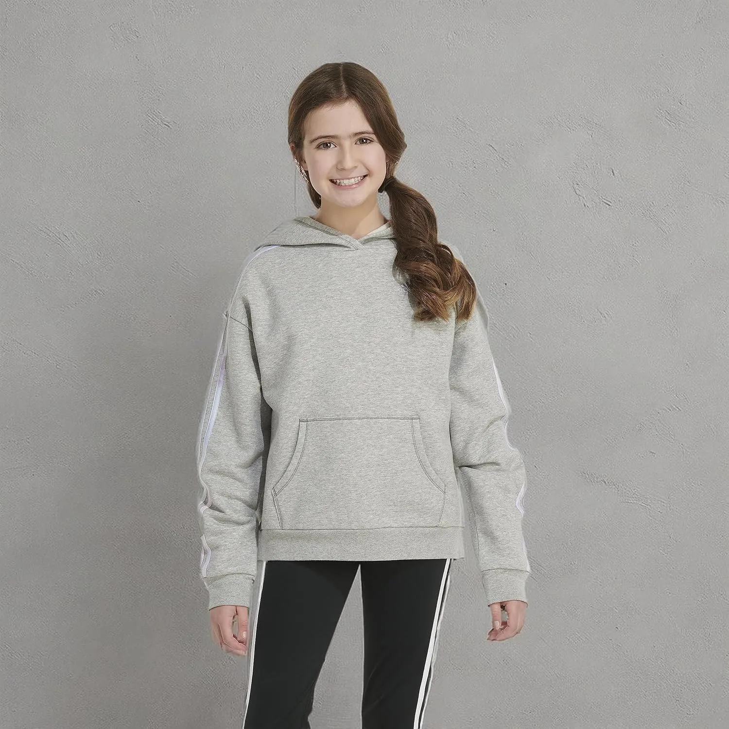 adidas Girls' Gradient Fleece Pullover Hoodie