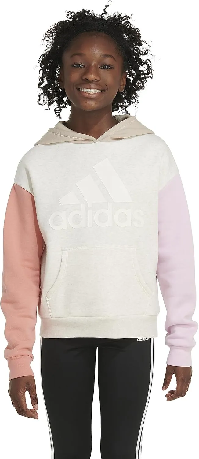 adidas Girls' Gradient Fleece Pullover Hoodie