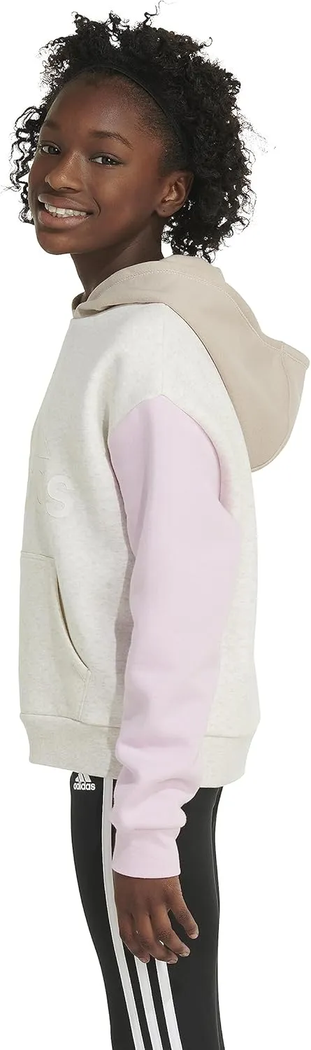 adidas Girls' Gradient Fleece Pullover Hoodie