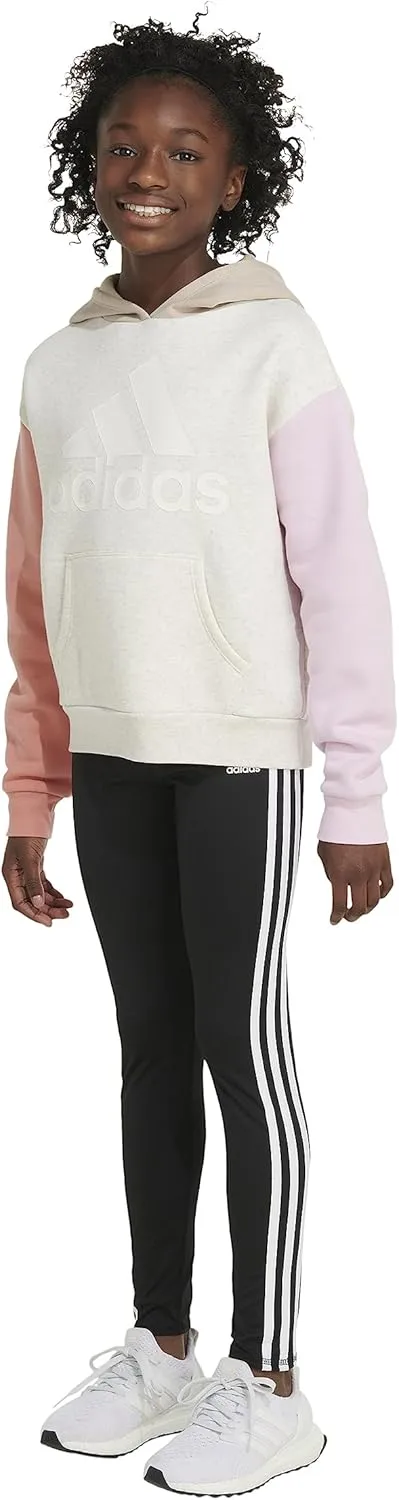 adidas Girls' Gradient Fleece Pullover Hoodie