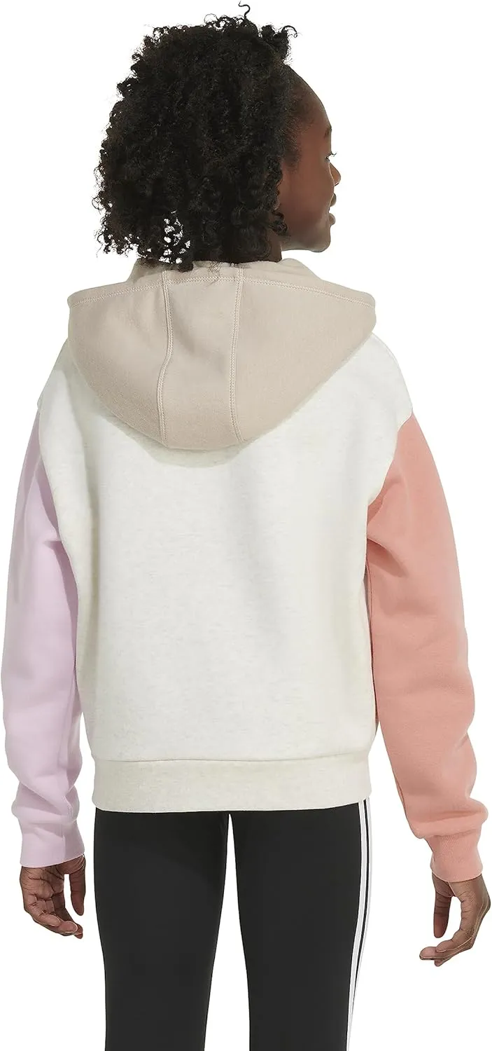 adidas Girls' Gradient Fleece Pullover Hoodie