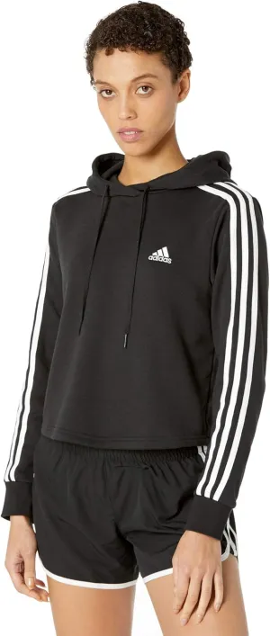 adidas Women's Essentials 3-Stripes Cropped Hoodie