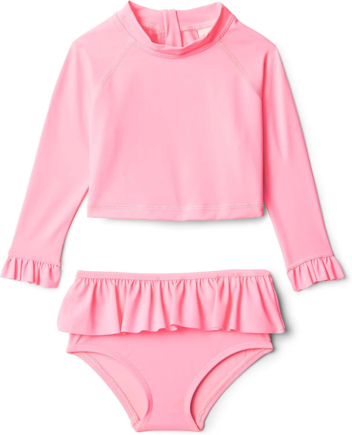 Amazon Essentials x Sofia Grainge Toddlers and Baby Girls' 2-Piece Long Sleeve Rashguard Set