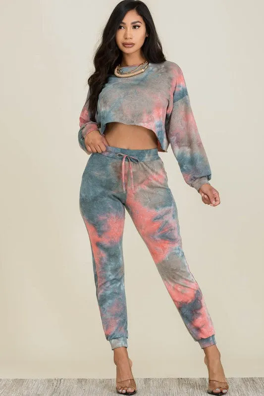 Anela Tie Dye Jogger Set