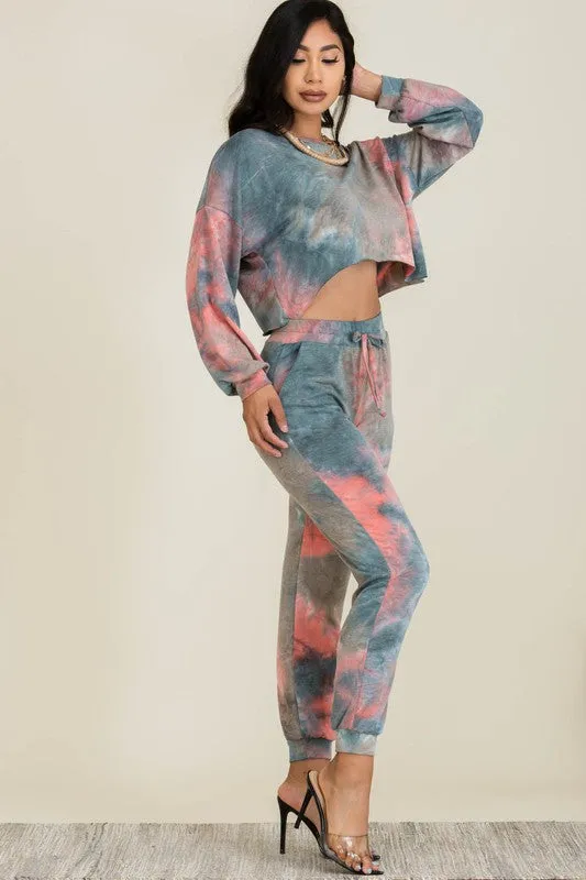 Anela Tie Dye Jogger Set