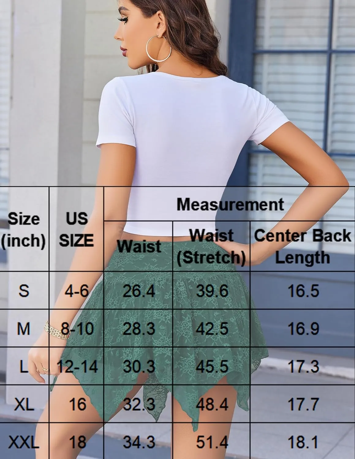 Avidlove Lace Mini Skirts for Women Flowy Skirt Y2k Layered Asymmetrical Short Skirt
