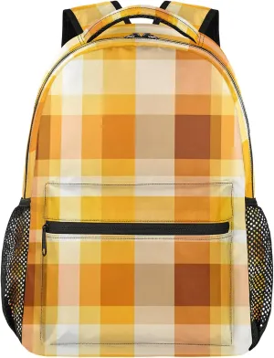 Backpack Dark Brown Stripe Book Bags Laptop Backpacks Lightweight Multipurpose Daypack for Men Women Travel Hiking