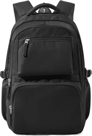 Black Backpack for Women School Backpack with Laptop Compartment Gym Bag for Men Travel Laptop Backpacks for College Students School Bag Bookbag College Backpacks for Women Men