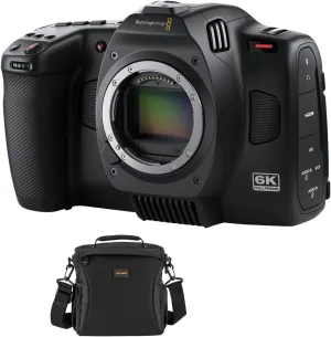 Blackmagic Design Cinema Camera 6K (BM-CINECAM60KLFL) with Free Multi-Device Shoulder Bag