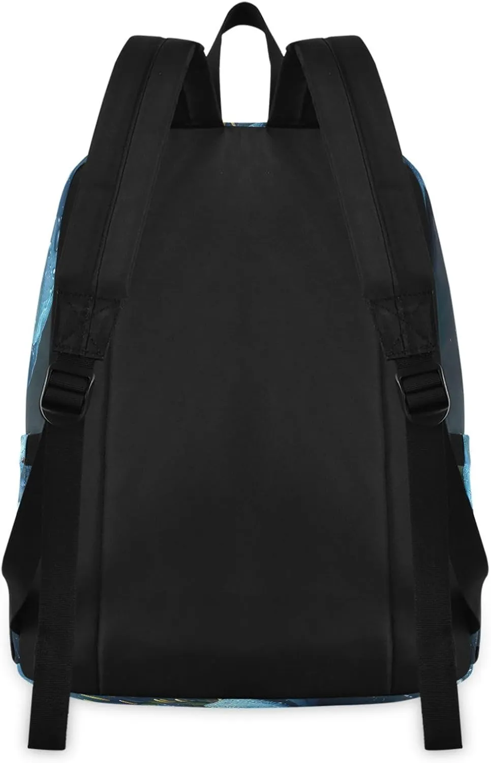 Blue Water Lily Flower Lunchbox Backpack Cooler Backpacks Waterproof, Backpack with Lunch Bag
