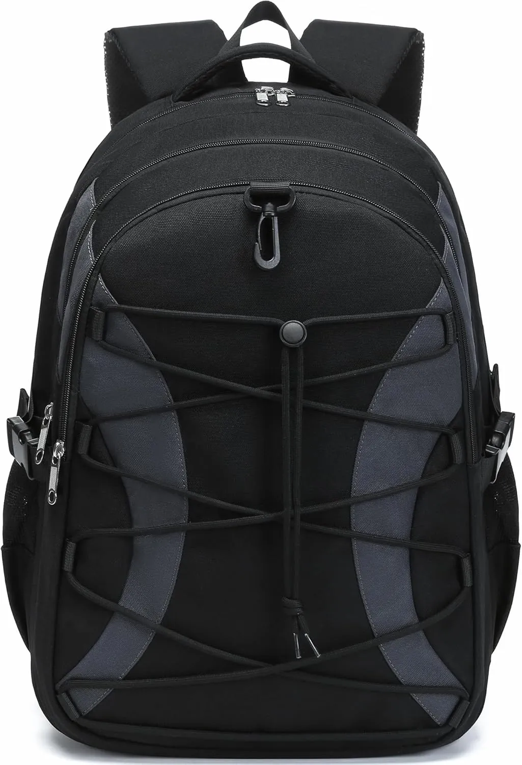 BLUEFAIRY Middle High School Backpack for Teen Boys Girls Large College Bookbag with Laptop Sleeve Back to School Book Bags Mochilas Escolares para Nios Nias Adolescentes (Black/Dark Gray, Solid)