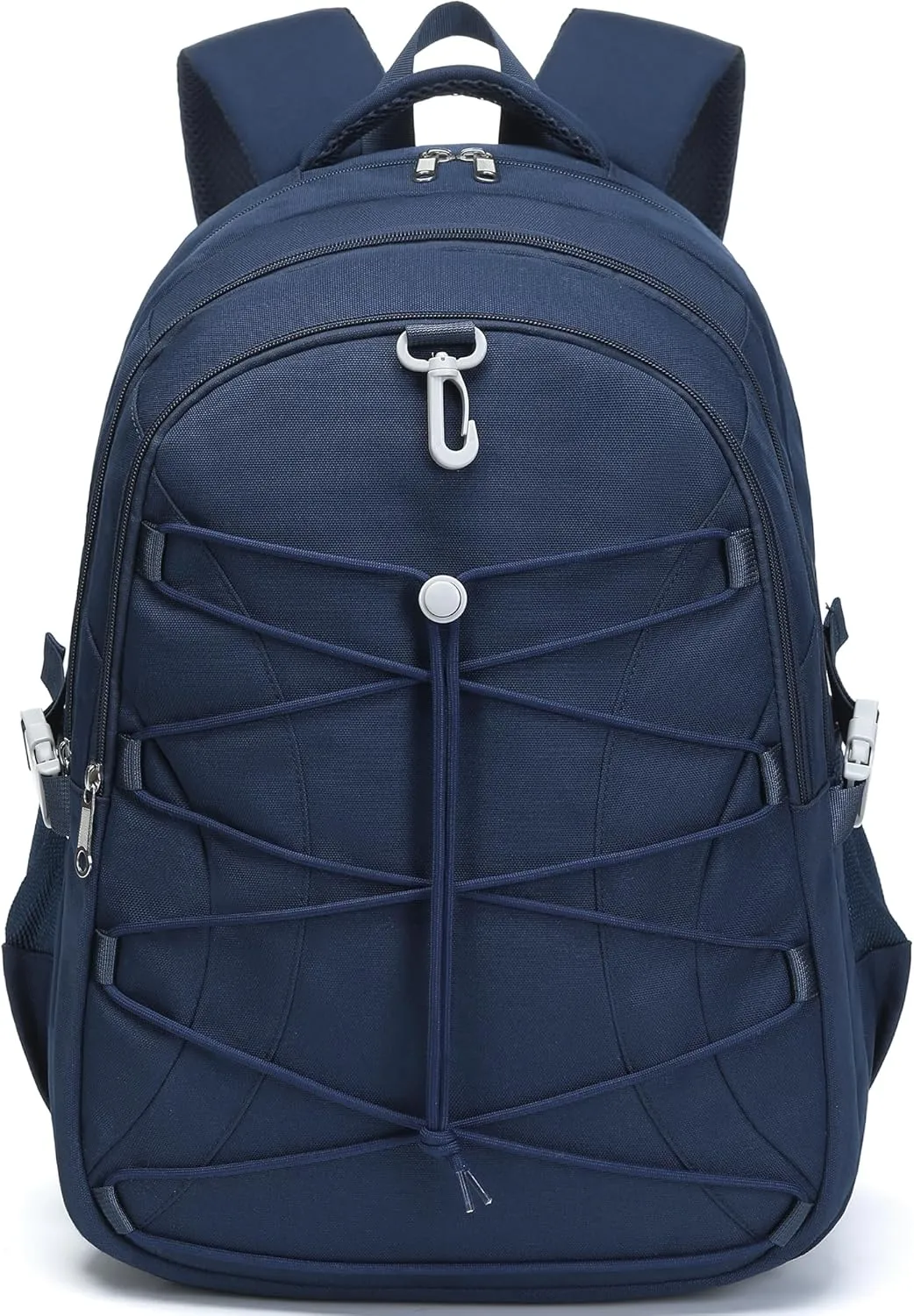 BLUEFAIRY Middle High School Backpack for Teen Boys Girls Large College Bookbag with Laptop Sleeve Back to School Book Bags Mochilas Escolares para Nios Nias Adolescentes (Dark Blue, Solid)