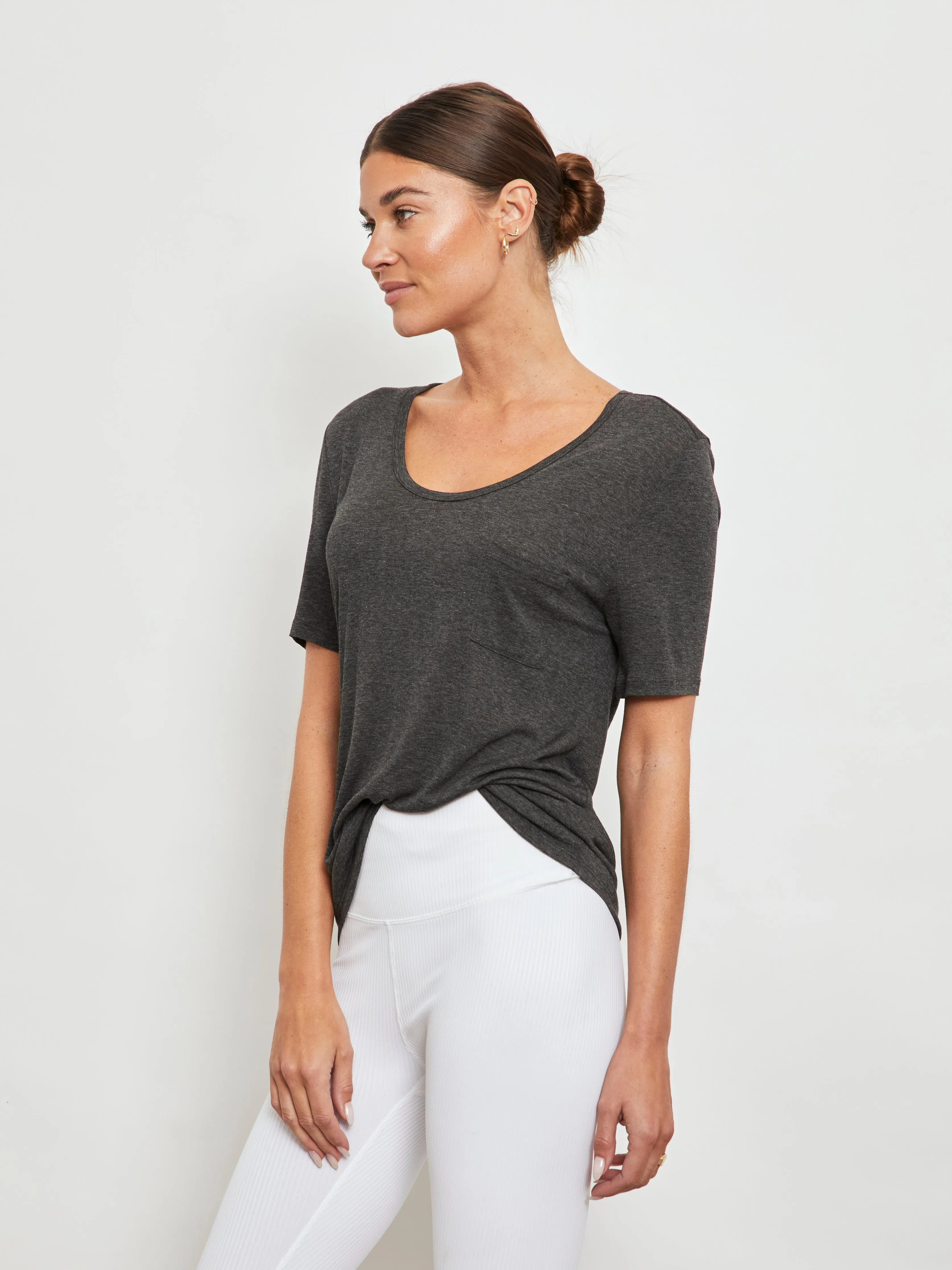 Boyfriend Tee - Charcoal
