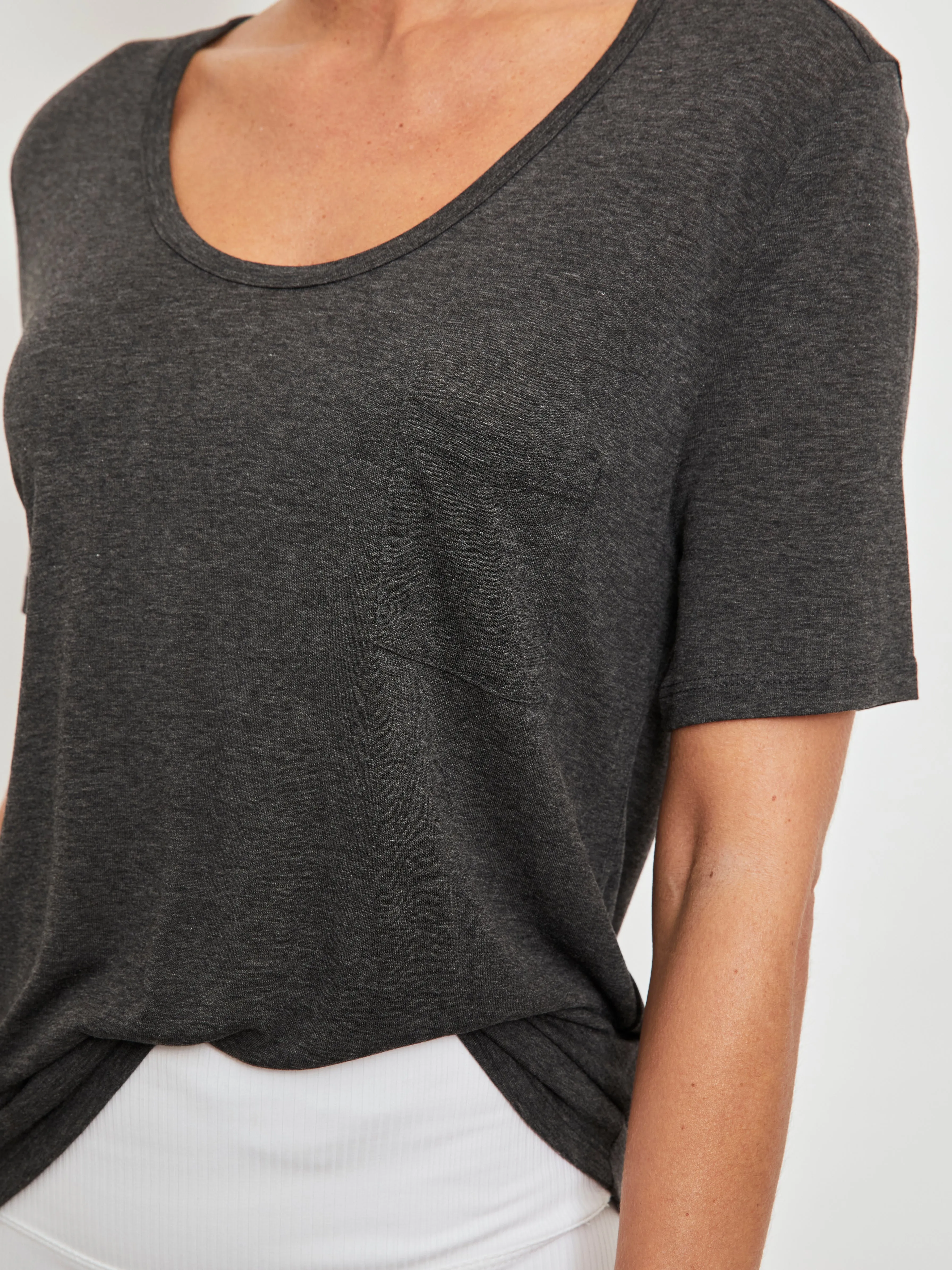 Boyfriend Tee - Charcoal