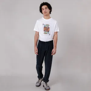 BRAVA CORDUROY PLEATED CHINO NAVY