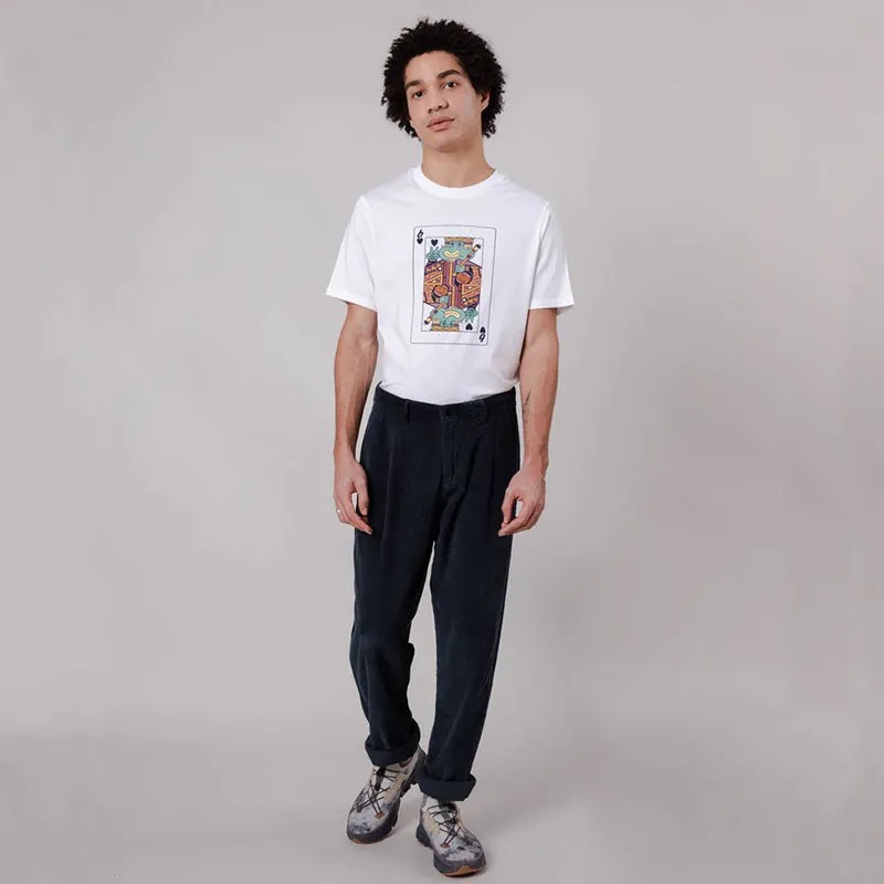BRAVA CORDUROY PLEATED CHINO NAVY