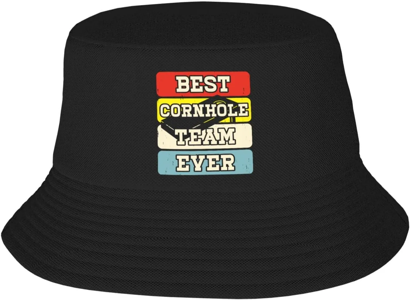 Bucket Hats Fashion Sun Cap Packable Outdoor Fisherman Hat for Women and Men Cornhole Champion 5 Bucket Hats