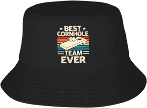 Bucket Hats Fashion Sun Cap Packable Outdoor Fisherman Hat for Women and Men Cornhole Champion 5 Bucket Hats