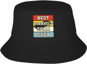 Bucket Hats Fashion Sun Cap Packable Outdoor Fisherman Hat for Women and Men Cornhole Champion 5 Bucket Hats