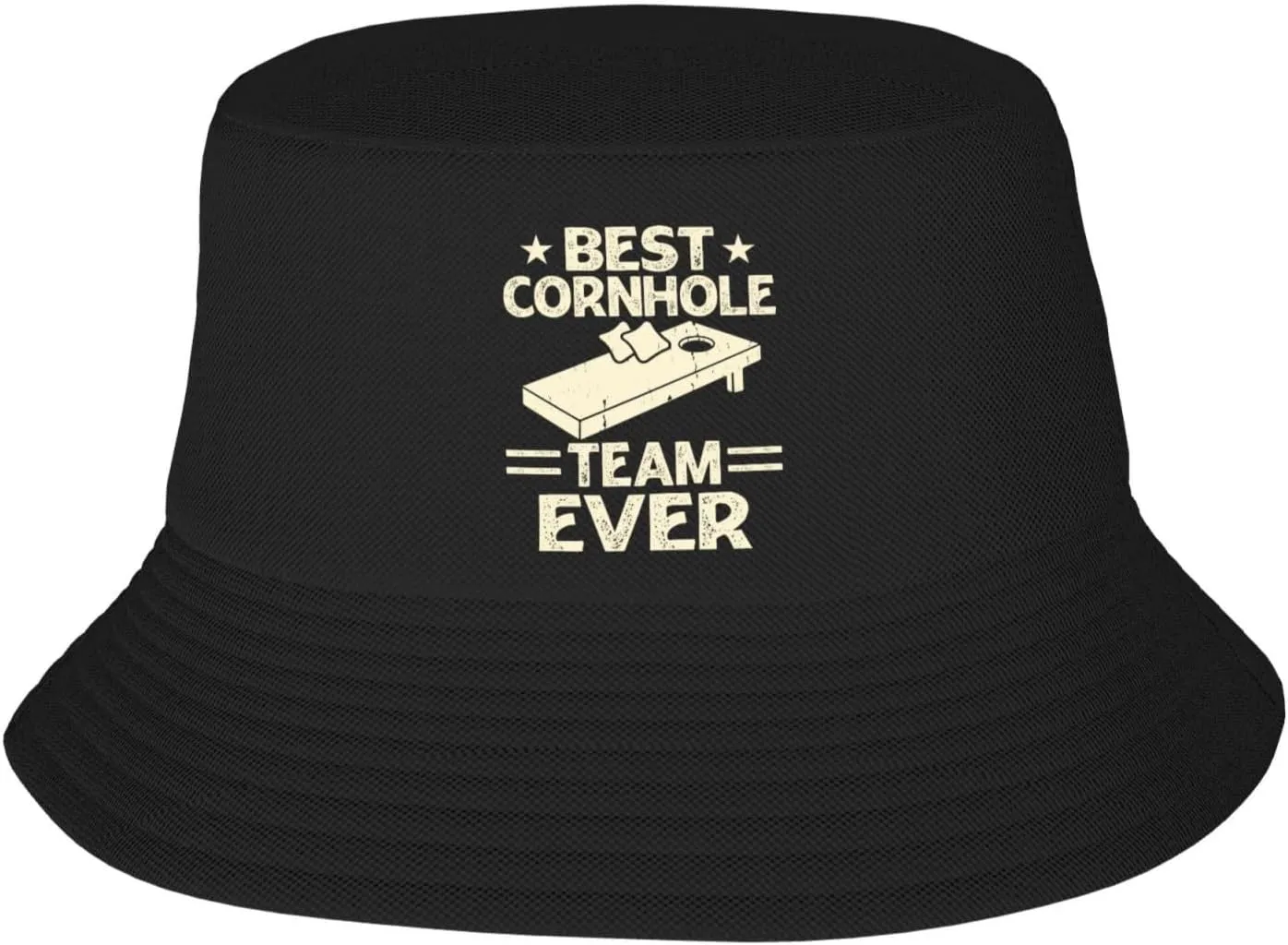 Bucket Hats Fashion Sun Cap Packable Outdoor Fisherman Hat for Women and Men Cornhole Champion 5 Bucket Hats