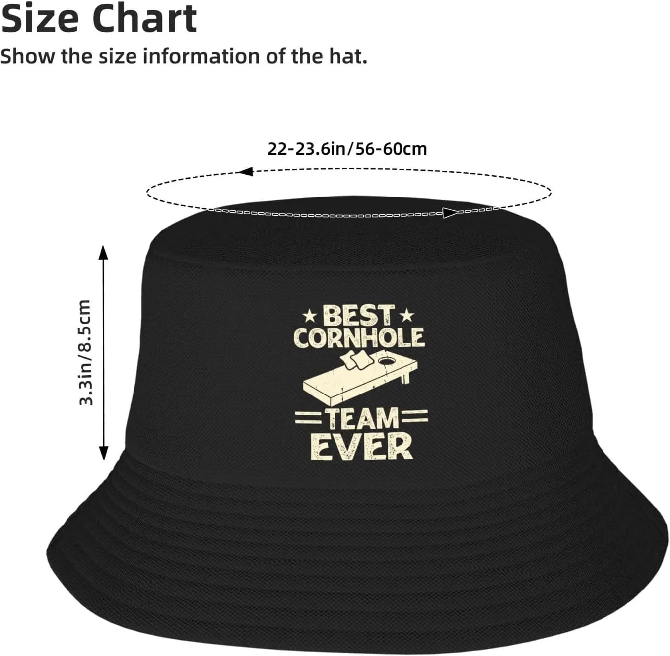 Bucket Hats Fashion Sun Cap Packable Outdoor Fisherman Hat for Women and Men Cornhole Champion 5 Bucket Hats