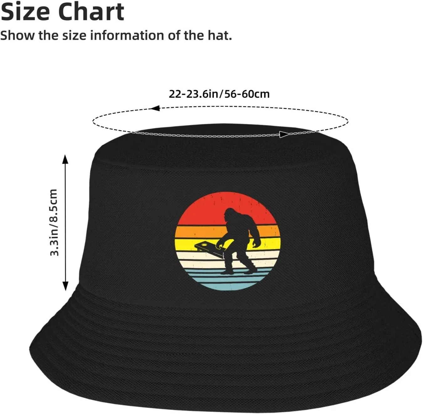 Bucket Hats Fashion Sun Cap Packable Outdoor Fisherman Hat for Women and Men Cornhole Champion 5 Bucket Hats