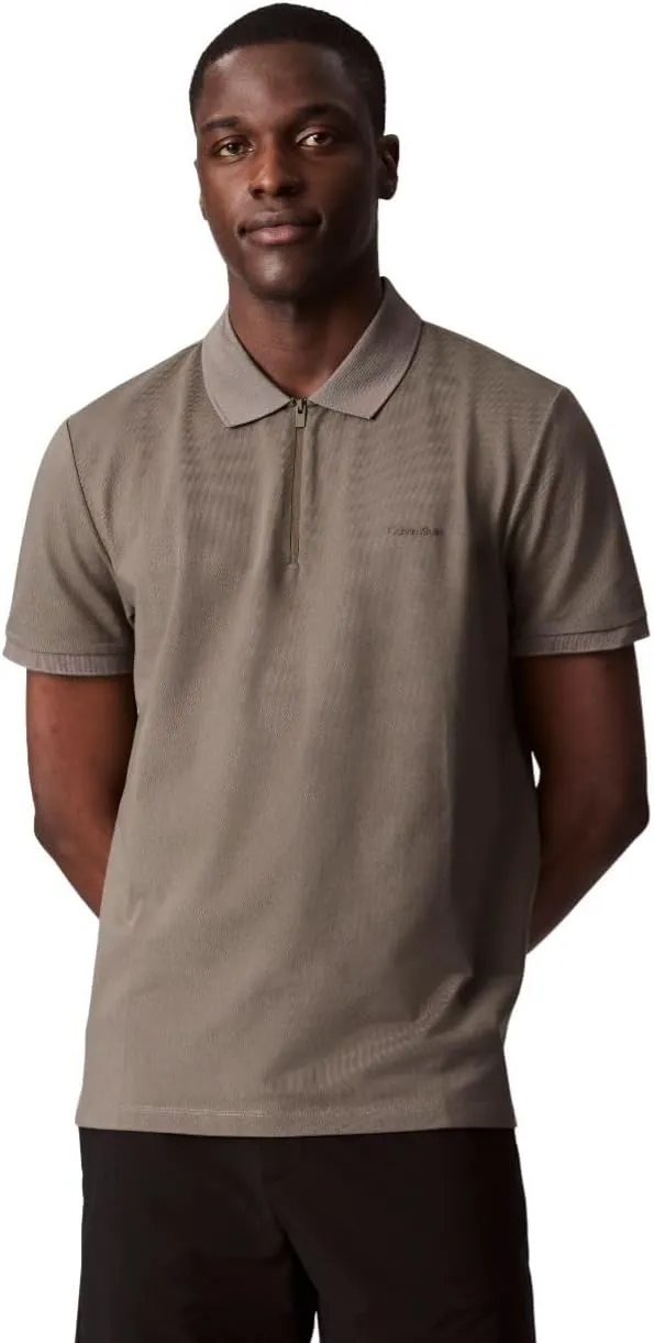Calvin Klein Men's Tech Zip Polo