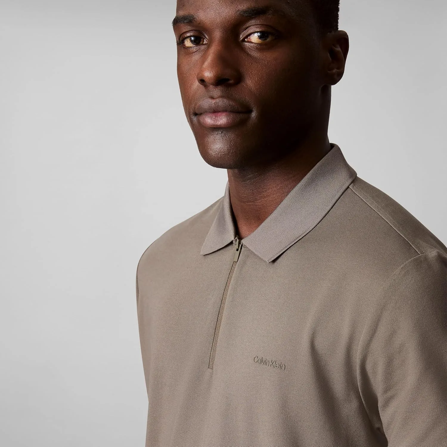 Calvin Klein Men's Tech Zip Polo