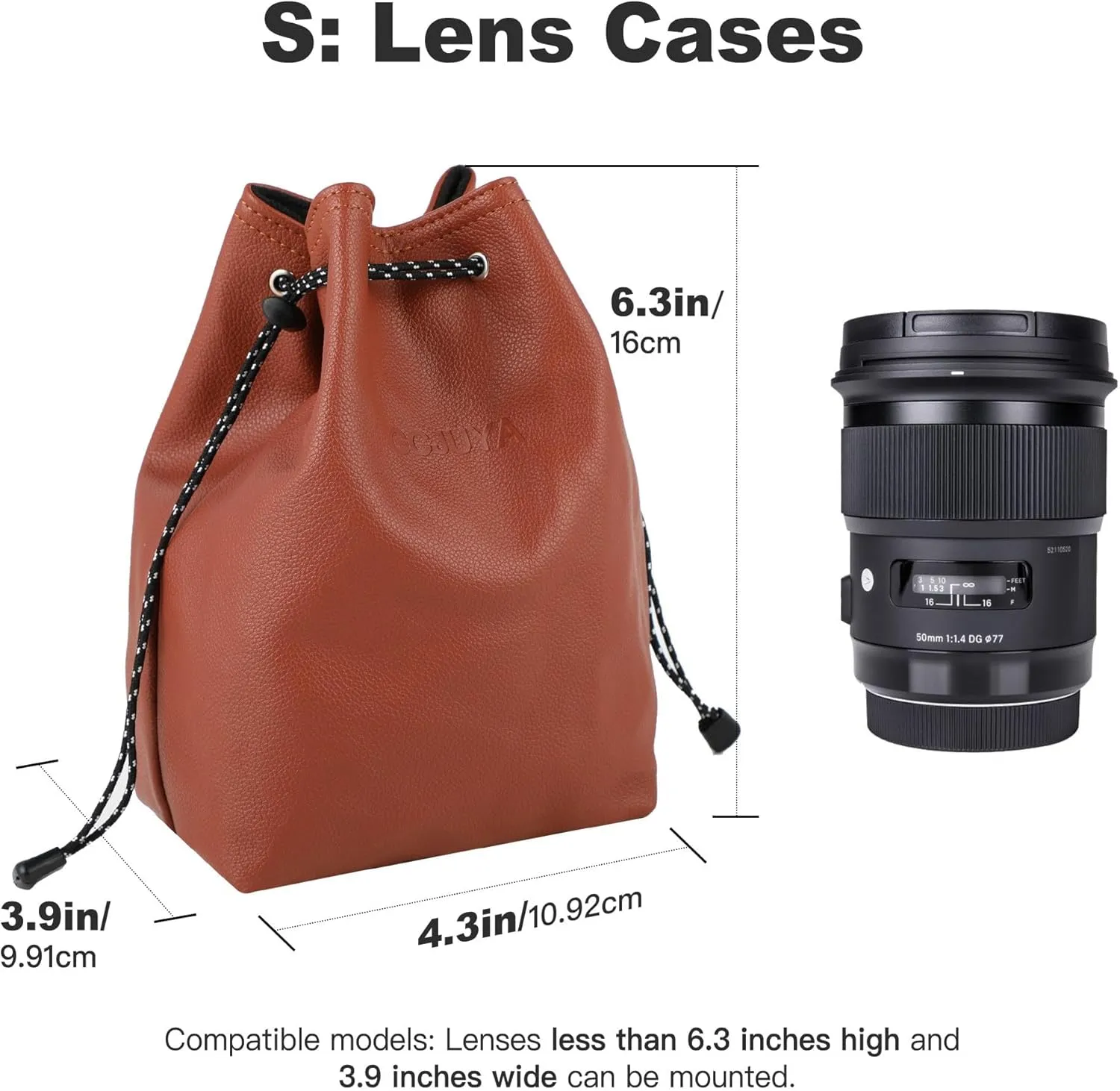 Camera Case, Camera Bag Small with Removable Strap, Crossbody Camera Case for Digital Video Cameras Storage, Holder Camera Bag for Men and Women (Brown,Small)