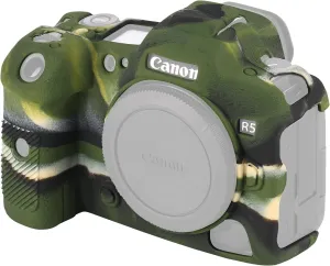 Camera Case for Canon EOS R5, Anti-Slip Texture, Snug Fit Soft Silicone Rubber Protective Camera Cover Silicone Sleeve Body Skin Protector Shell (Camo)