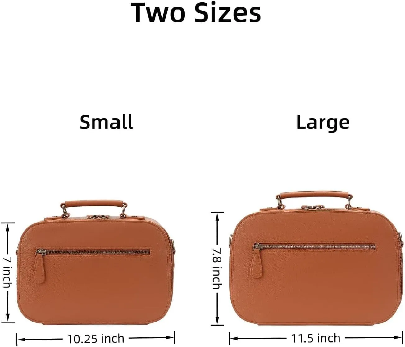 Camera Sling Bag, Waterproof PU Leather Crossbody Camere Bag for Photographers, Small Shockproof Case with Removable Dividers for DSLR/SLR/Mirrorless, 4L Brown