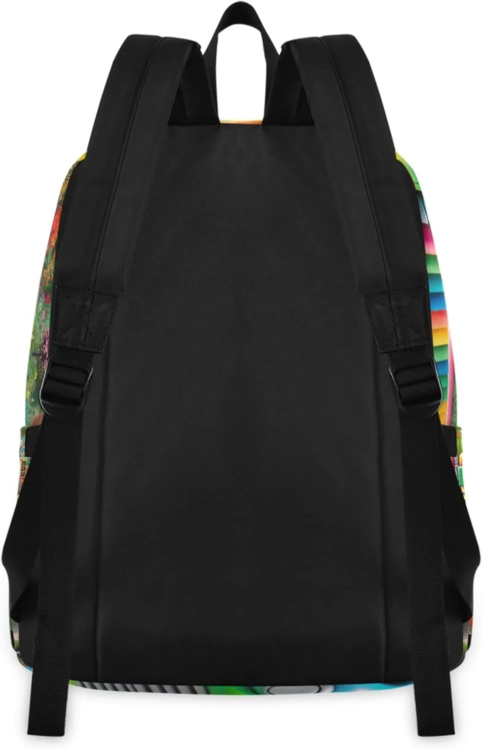 Cartoon Truck in Garden Kids Backpacks Set Waterproof Cooler Bag, Girls Bookbags with Lunch Box, Backpacks for Girls for School