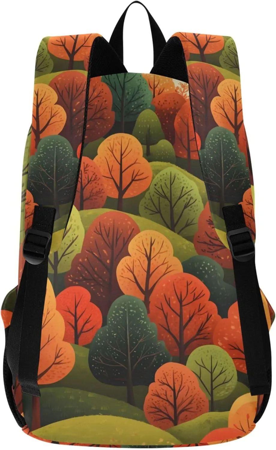 CHIFIGNO Colorful Autumn Forest Trees Womens Daypack Cute Backpacks Lightweight School Bookbag for Teen Girls