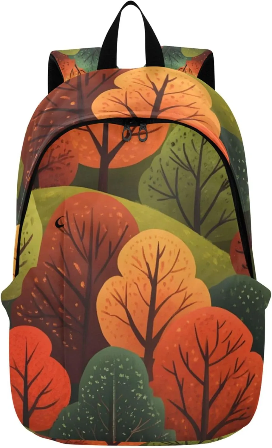 CHIFIGNO Colorful Autumn Forest Trees Womens Daypack Cute Backpacks Lightweight School Bookbag for Teen Girls