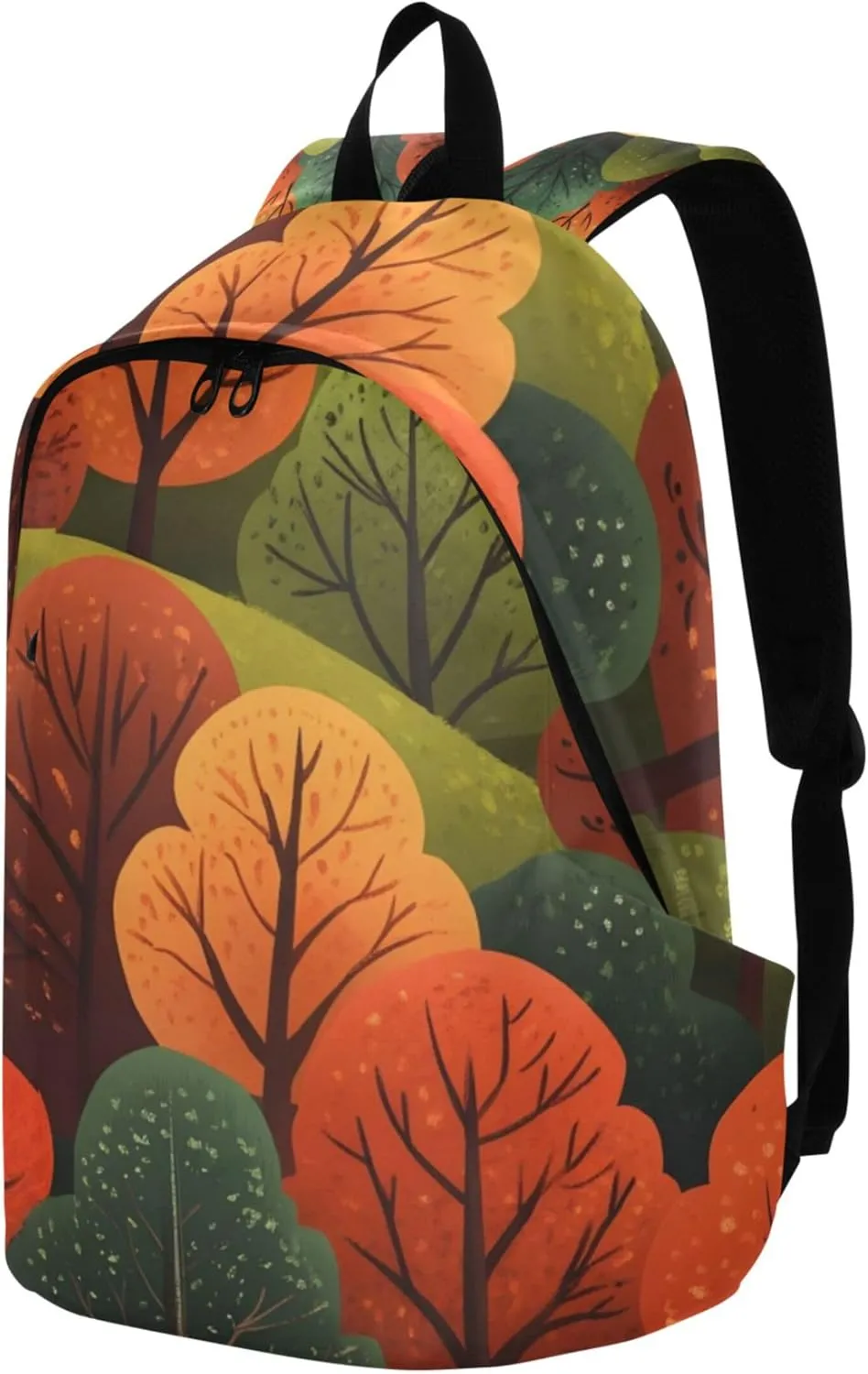 CHIFIGNO Colorful Autumn Forest Trees Womens Daypack Cute Backpacks Lightweight School Bookbag for Teen Girls