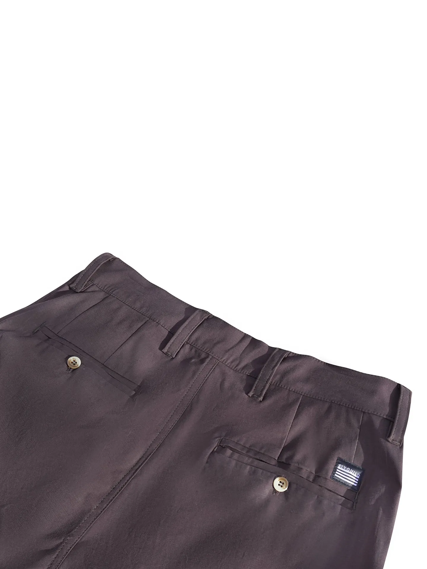 Chocolate Pleated Chino