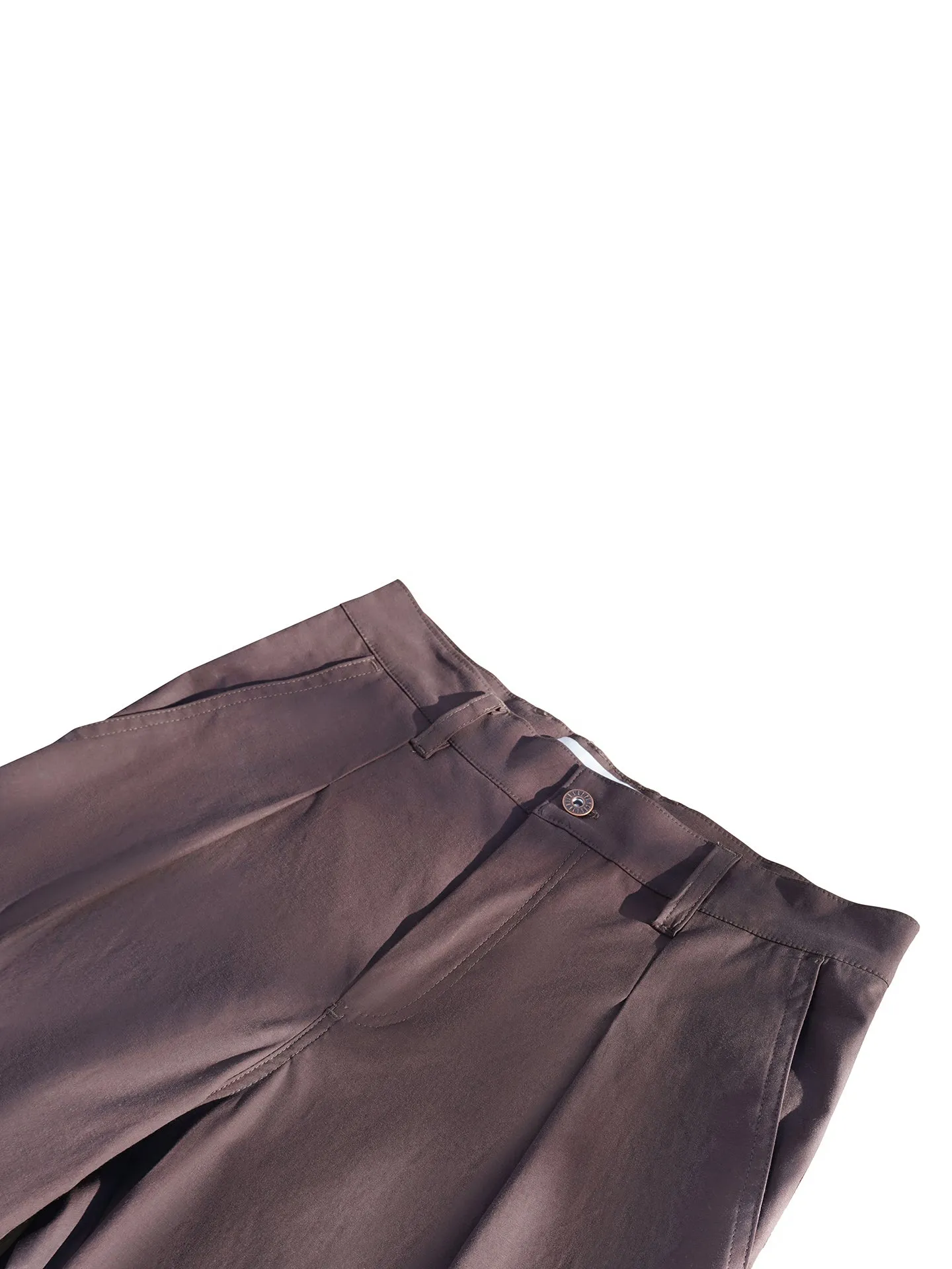 Chocolate Pleated Chino
