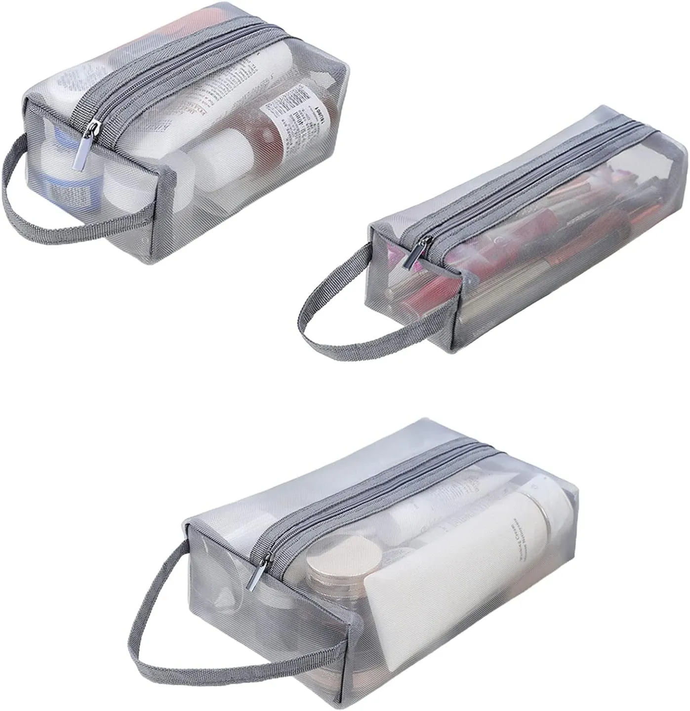 Clear Cosmetic Makeup Bag Travel Toiletry Bags Transparent Makeup Bag Large Capacity Wash Bag Toiletry Organizer Makeup