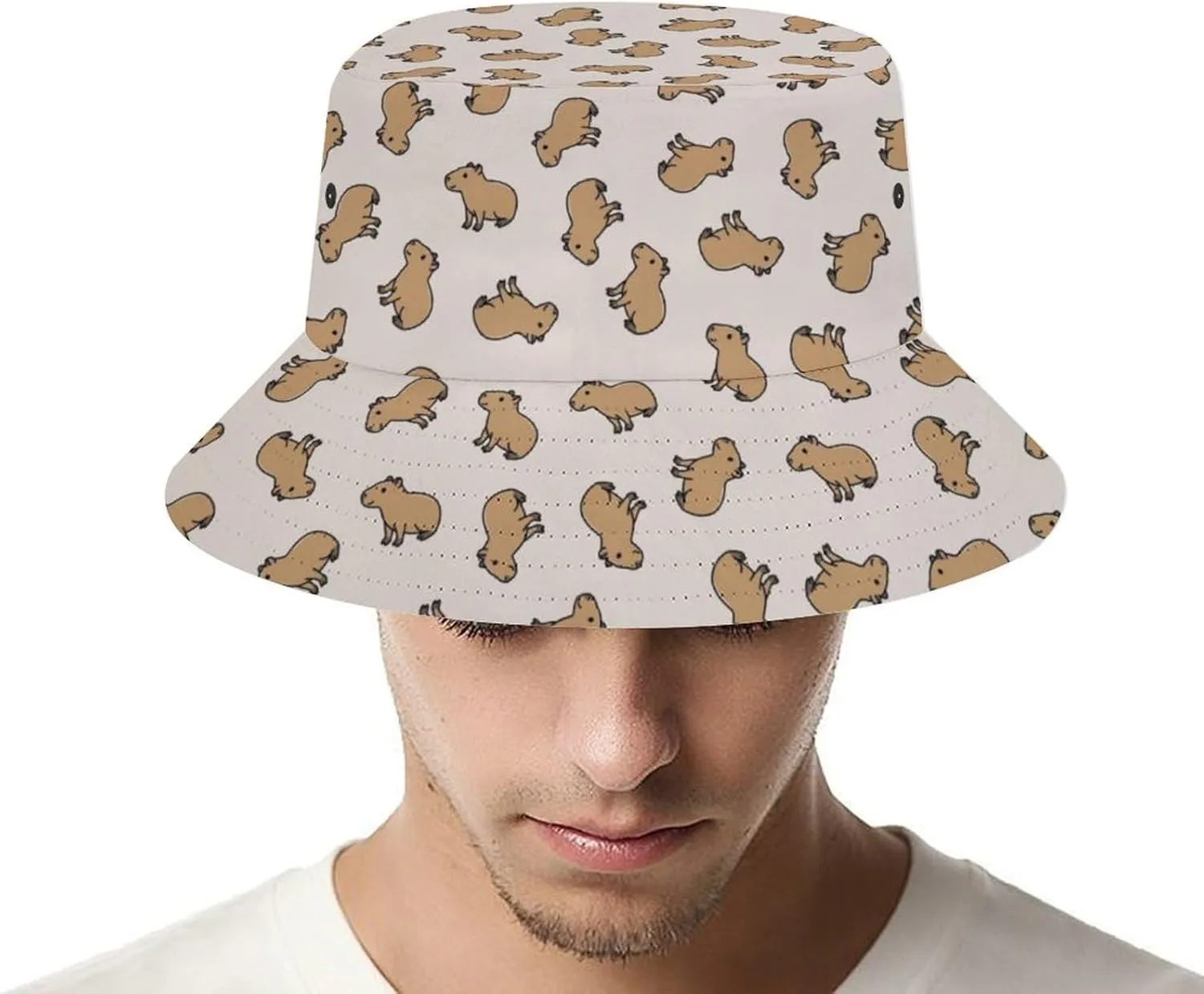 Colorful Owl Head Bucket Hat for Men Women Packable Fisherman Hat Sun Cap Outdoor Travel Beach Caps
