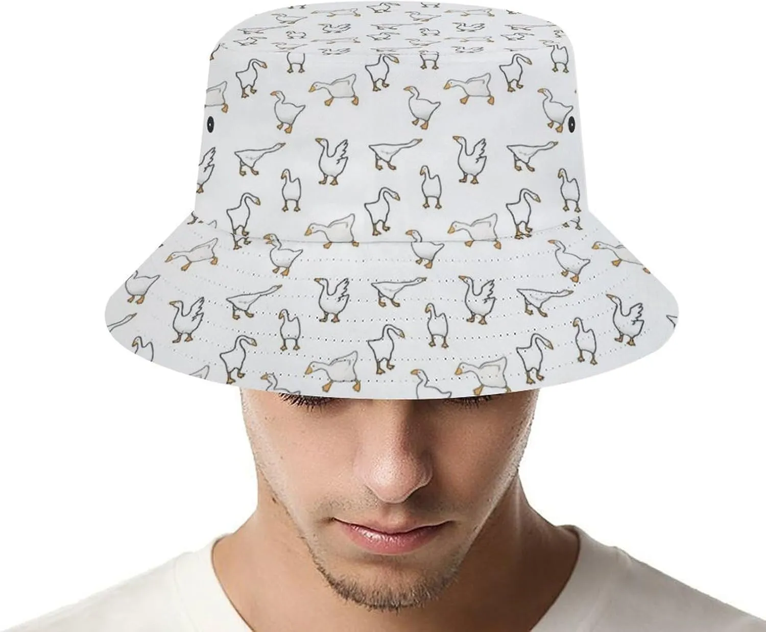 Colorful Owl Head Bucket Hat for Men Women Packable Fisherman Hat Sun Cap Outdoor Travel Beach Caps