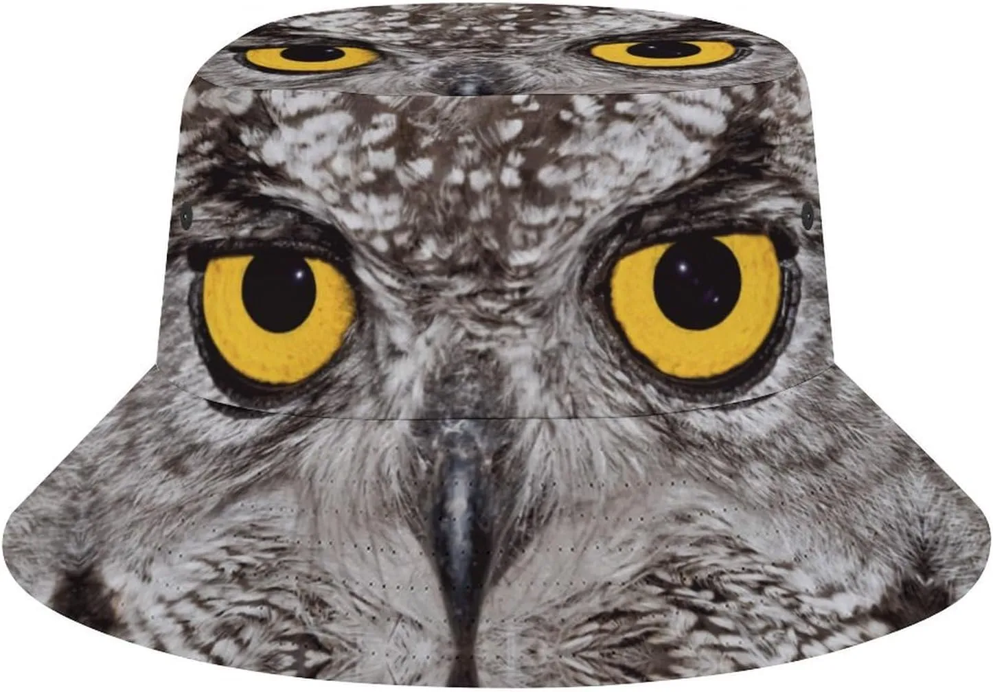 Colorful Owl Head Bucket Hat for Men Women Packable Fisherman Hat Sun Cap Outdoor Travel Beach Caps