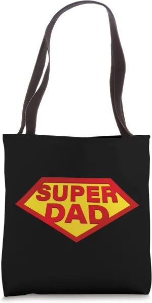 Cool Super Dad Hero Graphic Novelty T-Shirts & Cool Designs Tote Bag