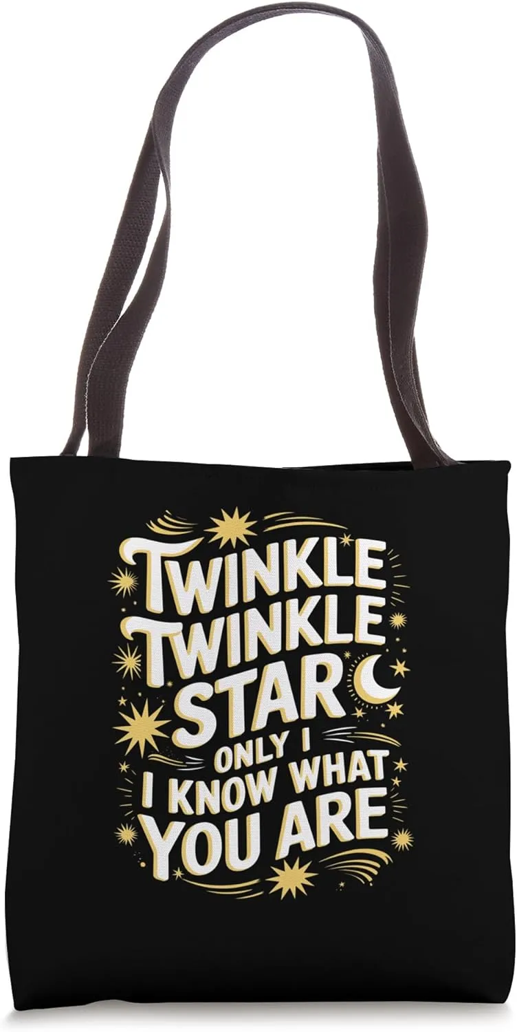 Cool Twinkle Little Star Reveal Keeper Tote Bag