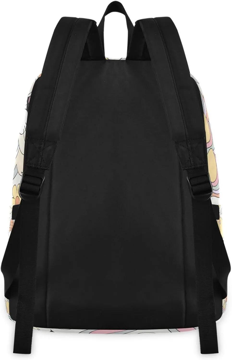 Cute Catroon Bunny Portrait Bow Kids Backpack Lunchbox Camping Backpack Waterproof, Girls Backpacks Ages 8 10