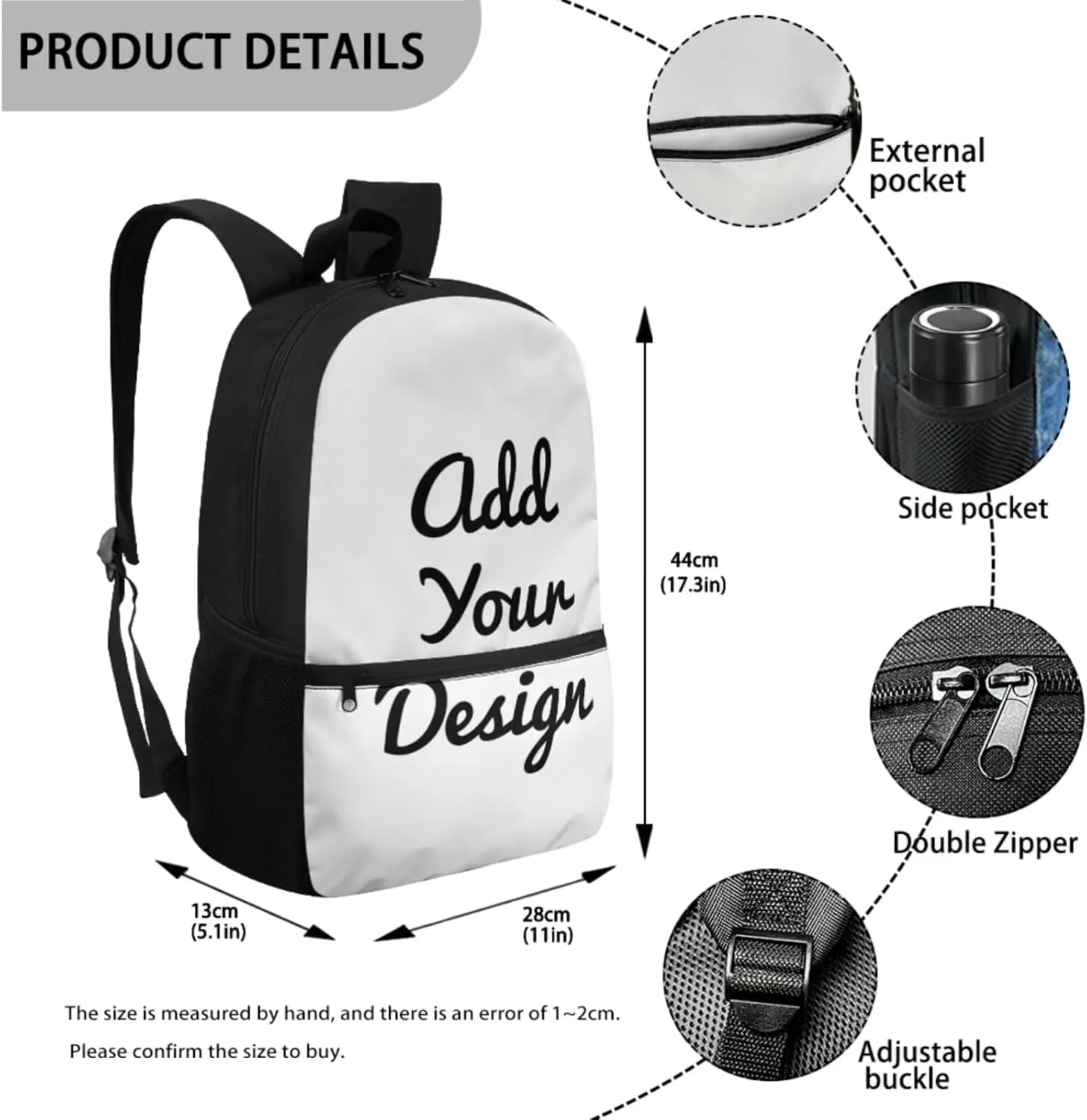 Dolyues Personalized Backpacks for Girls Backpack and Lunch Box Set Customized Kids Backpack Casual Unisex School Bags Custom Back to School Gifts for Daughter