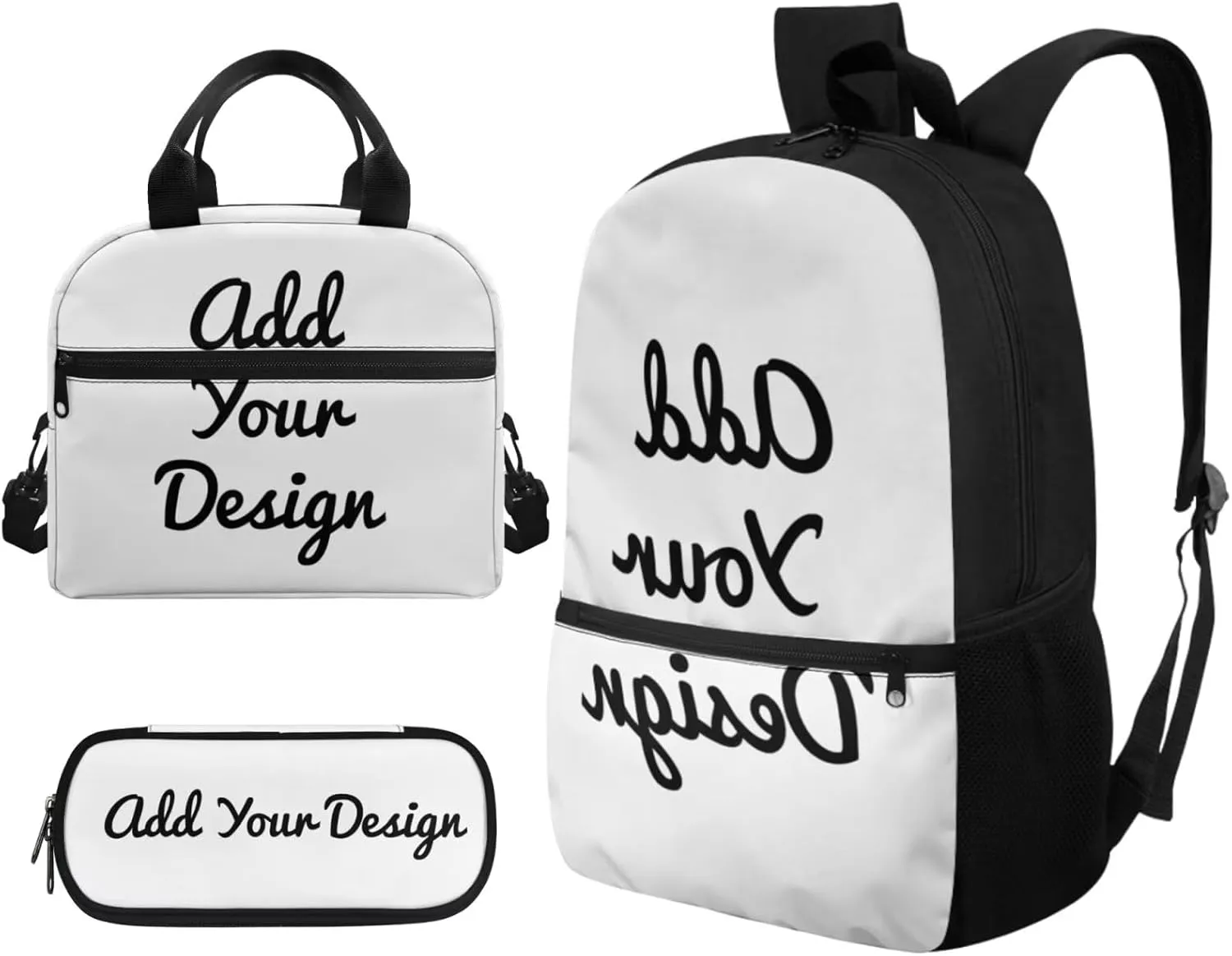 Dolyues Personalized Backpacks for Girls Backpack and Lunch Box Set Customized Kids Backpack Casual Unisex School Bags Custom Back to School Gifts for Daughter