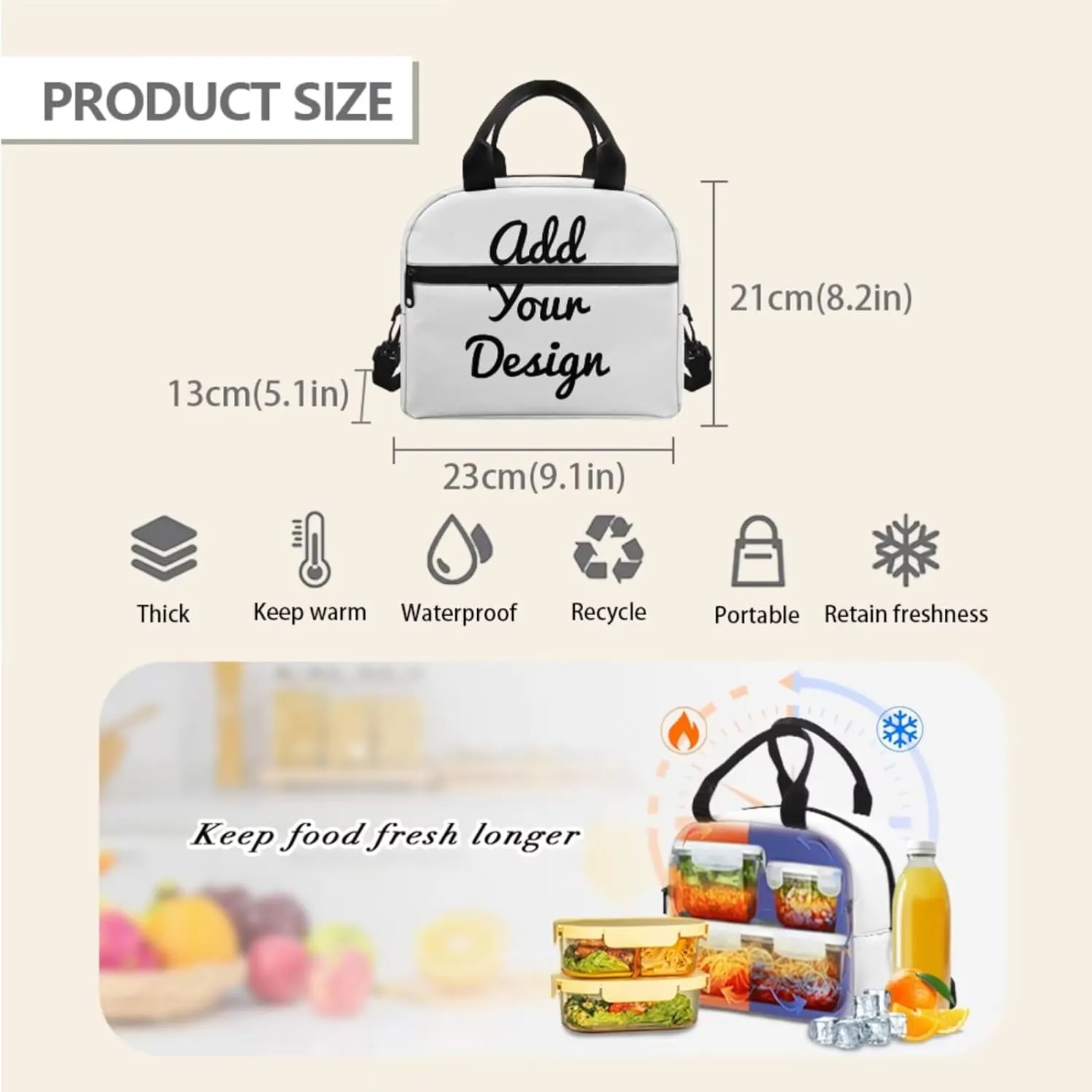 Dolyues Personalized Backpacks for Girls Backpack and Lunch Box Set Customized Kids Backpack Casual Unisex School Bags Custom Back to School Gifts for Daughter