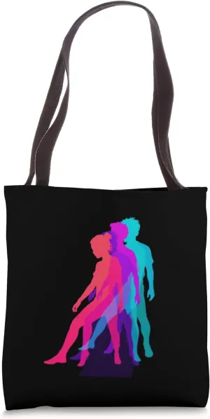 Dynamic Silhouette Tote Bag